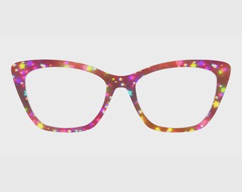 The Colorful Dancing Stars Magnetic Glasses Toppers – Compatible with Pair's Frames