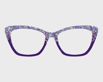 The Luxury Purple (NOT Transparent) Magnetic Glasses Toppers – Compatible with Pair Eyewear Frames