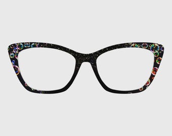 De Colourful Bubbles magnetische briltoppers – compatibel met brilmonturen