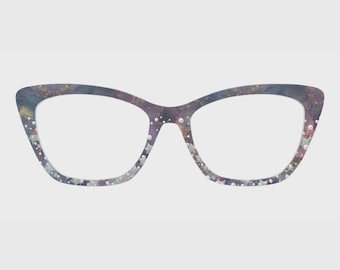 The Blue Gold Marble Elegance Magnetic Glasses Toppers – Compatible with Pair's Frames