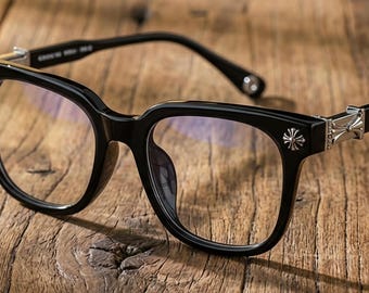 Gothic Cross Eyeglass Frames – Unisex Punk Fashion Glasses
