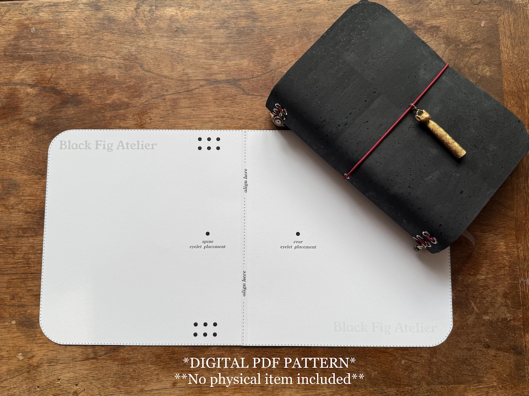 A5 Trifold Traveler’s Notebook PDF Pattern, Printable Template ...