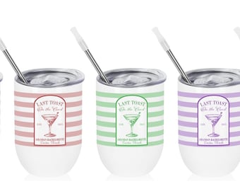 Vaso personalizado para damas de honor, copas de dama de honor de The Bach Club, vasos de dama de honor a juego