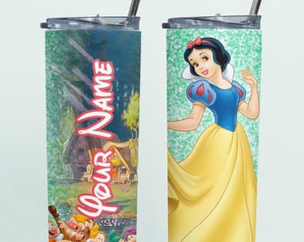 Custom Snow White Gifts, Snow White Tumbler, Disney Tumbler, Gift for Disney Princess Lover, Personalized Kids Insulated Cup, Disney Gifts