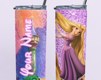 Custom Rapunzel Gifts, Rapunzel Tumbler, Disney Tumbler, Gift for Disney Princess Lover, Personalized Kids Insulated Cup, Disney Gifts