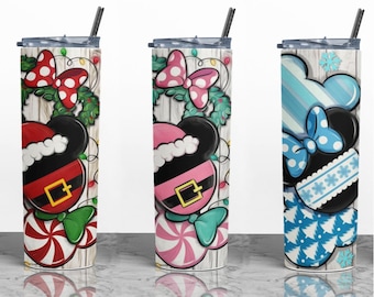 Copo térmico Mickey e Minnie, Copo térmico de Natal, Copo térmico de Natal da Disney, Presente de Natal, Copo divertido para as festas de fim de ano, Copo térmico para café