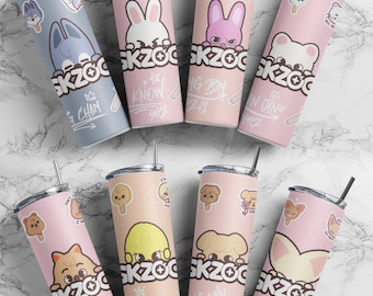 SKZOO tumbler, Stray Kids Tumbler, SKZOO bottle, Stray kids water bottle