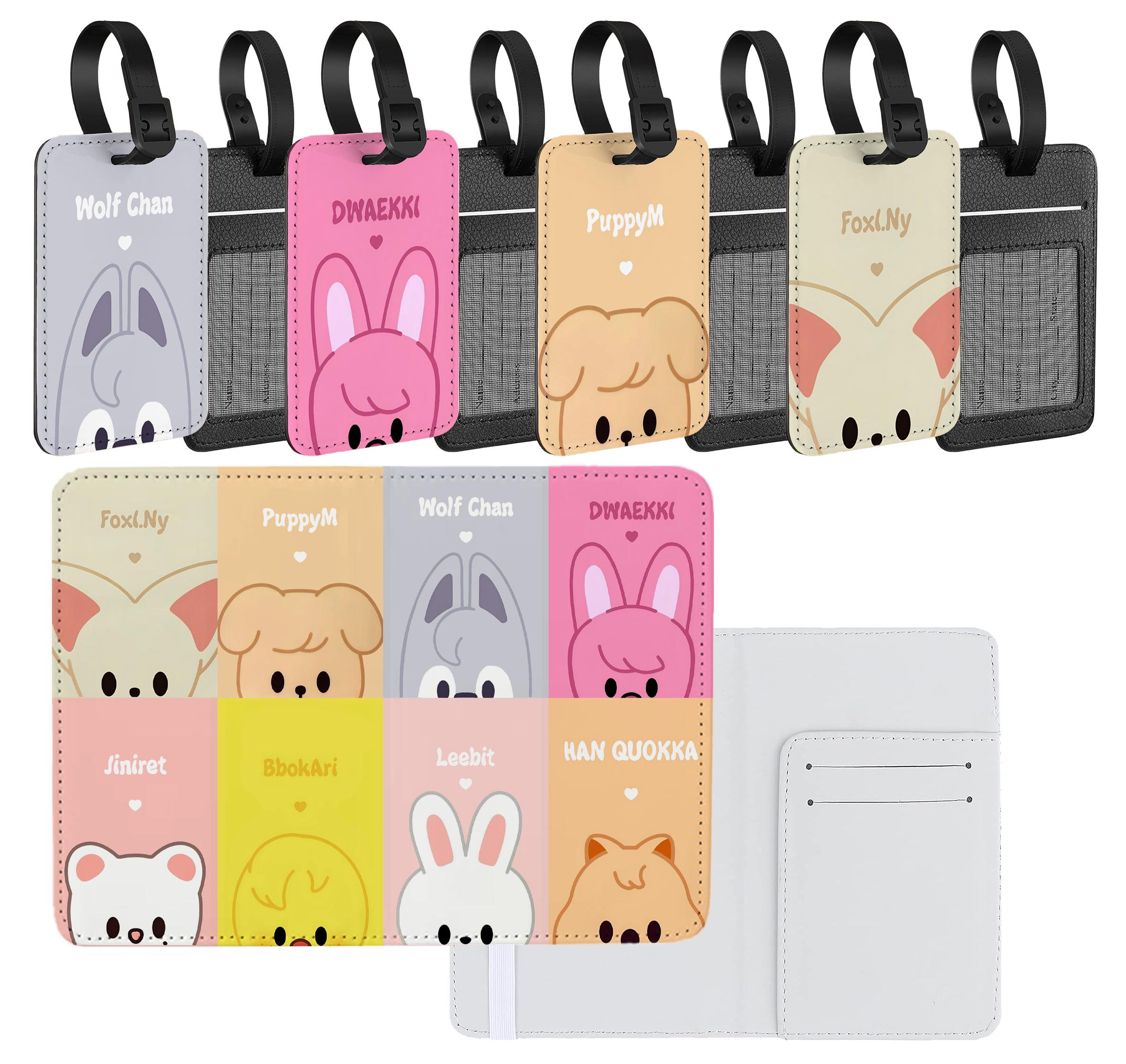 Custom SKZOO Passport Cover, SKZOO Luggage Tag, SKZOO Merch, Stray