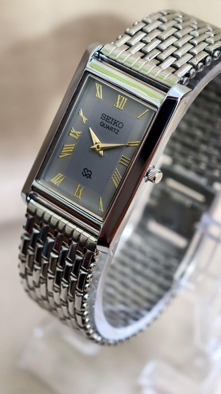 YEMA MONTRE FEMME Rectangulaire - Plaque Or -Vintage Watch EUR 25,00 - FR