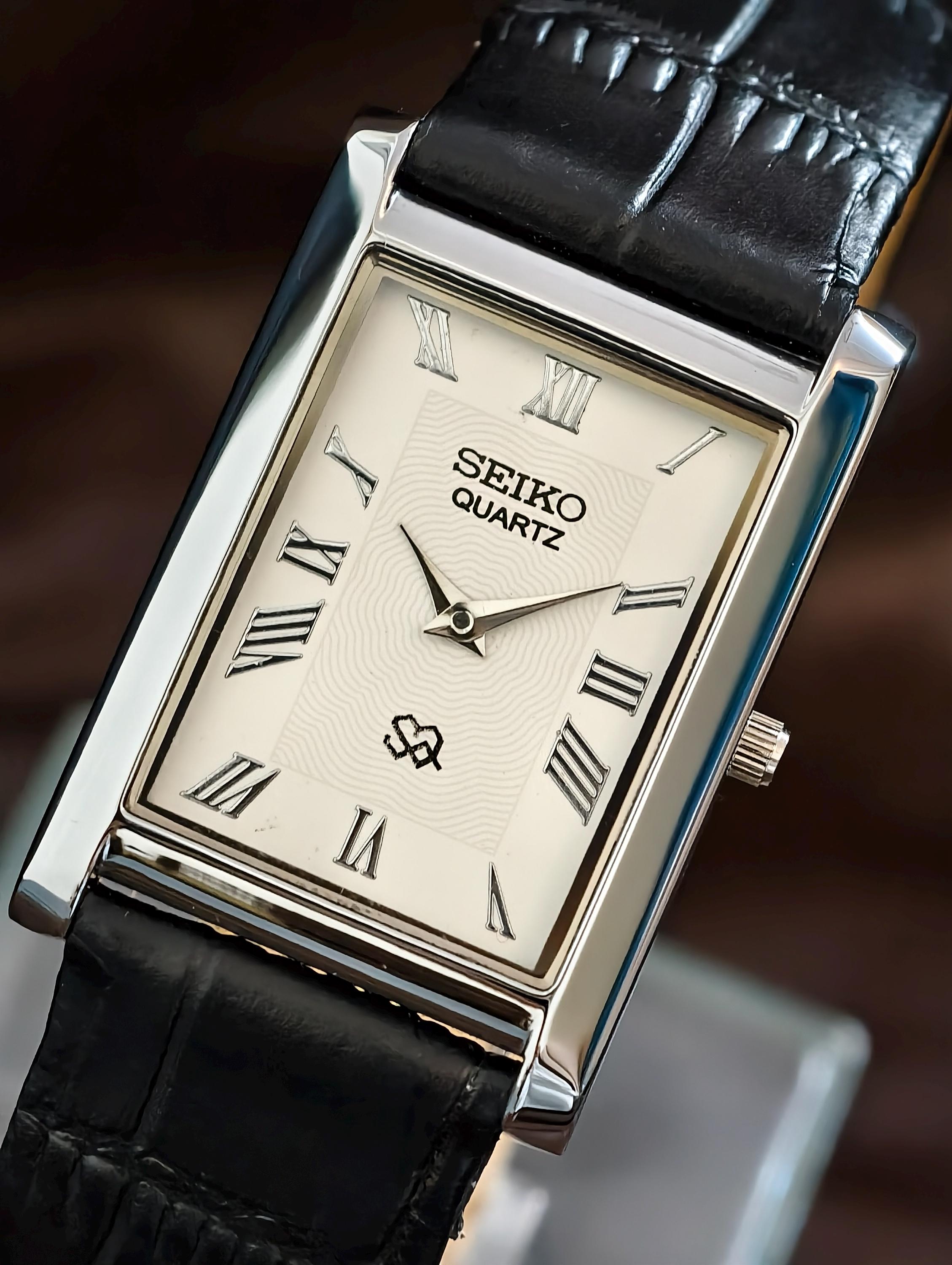 ELEGANCEクォーツ Black Leather Watch White Face - Etsy