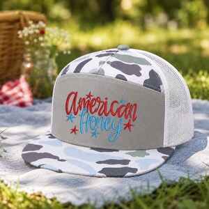 American Honey Camo Hat - Etsy display picture 3