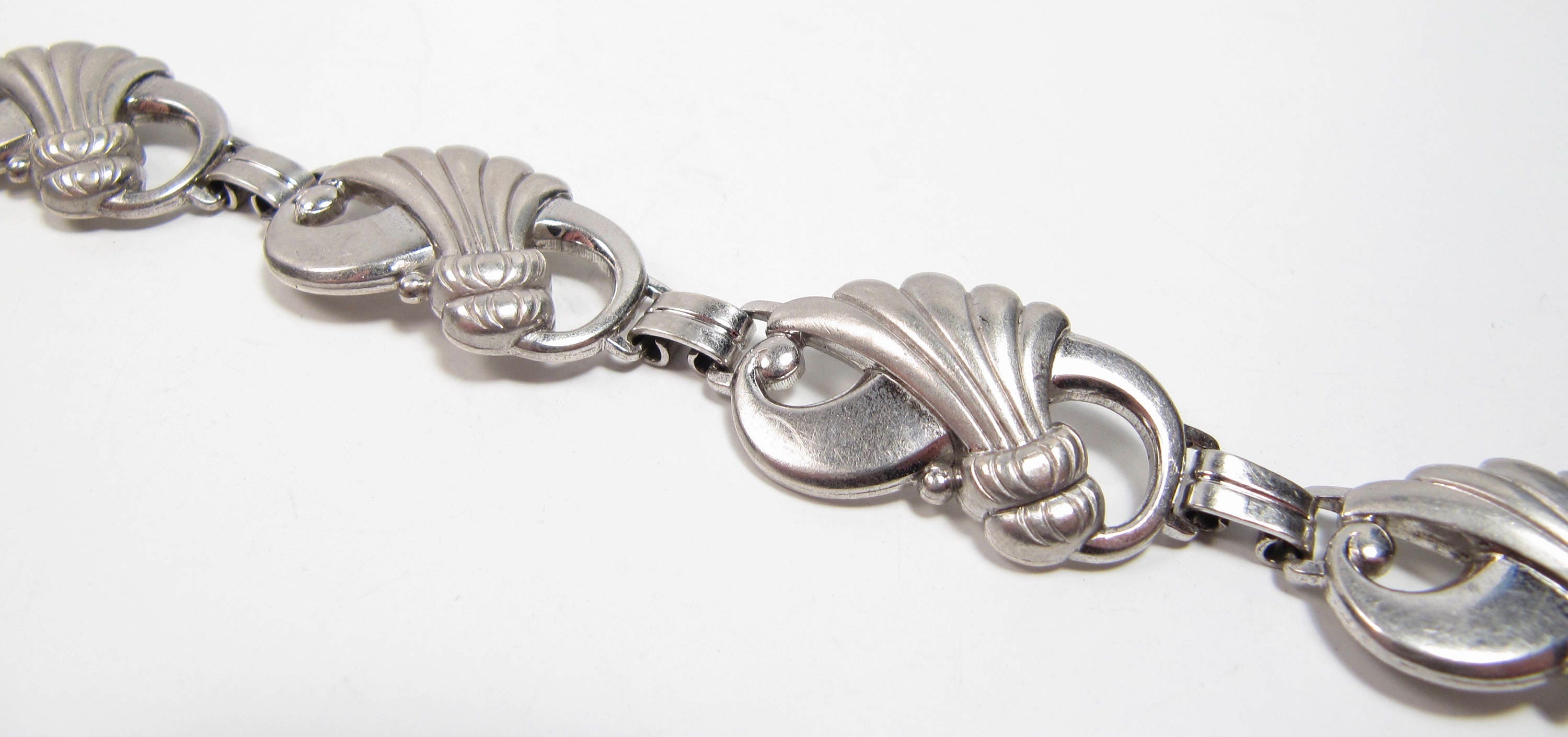 激安単価で Bick S. Harry HSB Bracelet Vintage 50s 1940s Silver Sterling その他