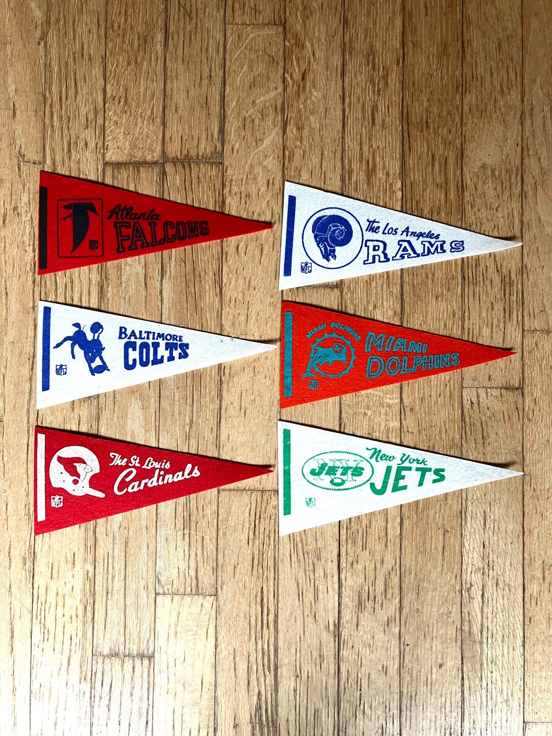 You Pick Vintage Felt Pennants Football USA Teams NFL Authorized 1960s/70s Etsy