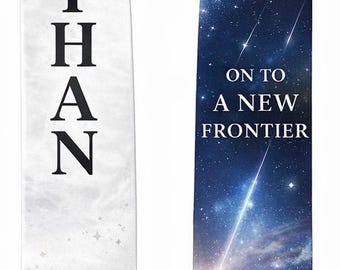 Custom Graduation Stole Class of 2026 | Personalized Senior Stole | “On to a New Frontier” Graduation Sash | Custom Name Stole