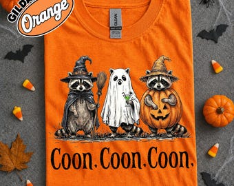 Halloween Raccoon Comfort Colors  Shirt, Cute Raccoon Halloween Shirt, Whimsical Raccoon Tee, Spooky Season Shirt Funny, Halloween Boo Shirt