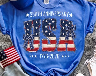 Comfort Colors America 250th Anniversary Shirt, 1776–2026 Patriotic Tank Top, USA Semiquincentennial Tee, 4th of July Tee