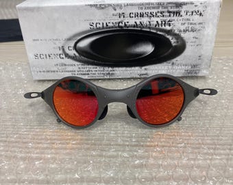 Retro Vintage Oakley Mars X-Metal sunglasses with ruby red polarized lenses