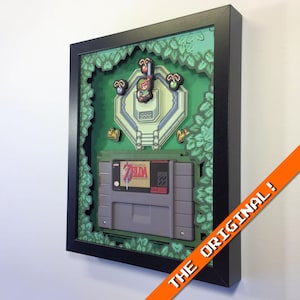 Zelda: A Link to the Past SNES Cartridge Shadow Box