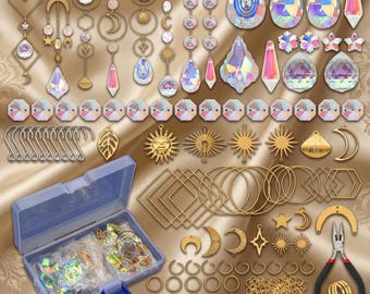200 STÜCKE DIY Suncatcher Kit Kristall Prisma Hängedekor für Fenster, Garten und Heim Handwerk