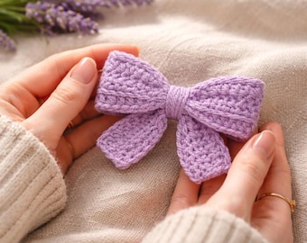 Crochet Bow Pattern PDF, Easy Crochet Hair Bow and Accessories, Ornament & Garland Decor, Digital Download