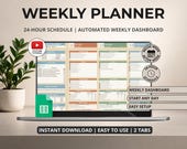 Weekly Planner Google Sheets ADHD Weekly Planner Daily Task Tracker Time Block Schedule Template