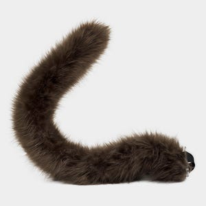 Faux Fur Cat Ears Headband Tail Choker Wig Set | Pet Play Kitten Costume | Handmade Cosplay Accessory for Furry Fans kemonomimi 2 Tail