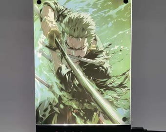 Poster LED Anime / Lampada da scrivania ispirata a ZRO / Pannello acrilico LED