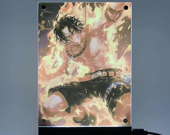 Poster LED Anime / Lampada da scrivania ispirata ad ACES / Pannello acrilico LED