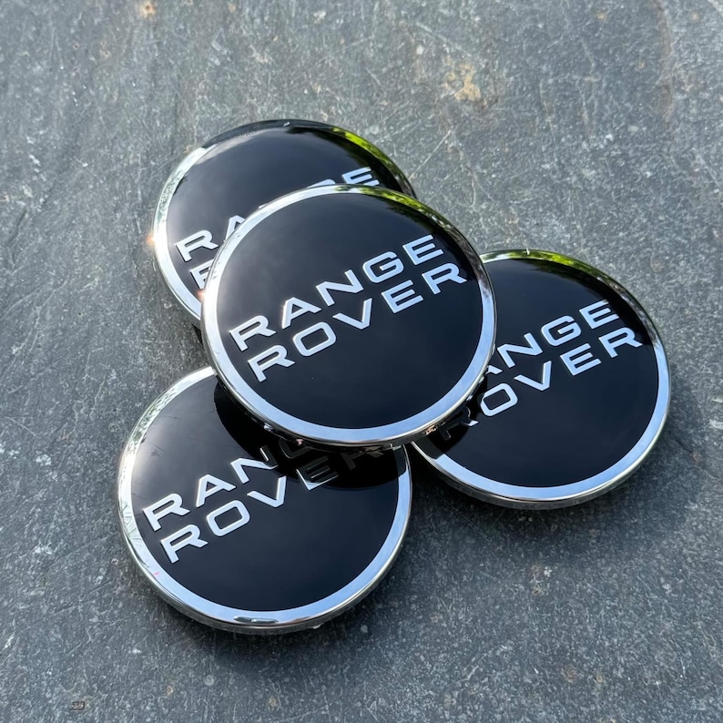 Range Rover Rim Caps Range Rover Alloy Wheel Centre Caps, Black & Chrome (63MM, Set of 4) - Etsy
