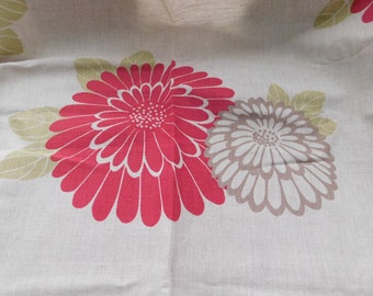 Large Flower fabtic printed in England 3 pieces