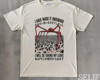 I Have Made It Awkward Vintage Japanese Spider Crab T-Shirt