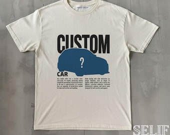 Custom Car T-Shirt | Personalized Car Design | Unisex Car Lover Gift | Custom Vehicle Shirt