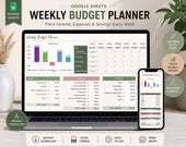 Weekly Budget Excel | Simple Spreadsheet | Income & Expense Tracker | Personal Finance Planner | Instant Download