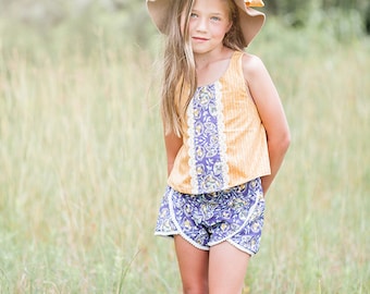 Lilly Shorts PDF Sewing Pattern & Tutorial, All sizes 2-10 Included