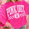 Pink Out PNG Bundle, Breast Cancer Awareness Football PNG, Game Day Shirt Design, October Sports Sublimation, 2 Digital Downloads for Shirts