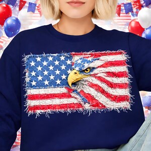 Patchwork American Flag, Usa Eagle PNG4th of July Png, USA Png, Faux Patchwork 4th of July Png, America Png, Patriotic Png, USA Flag Png