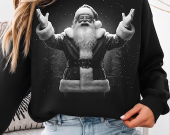 Vintage Santa Claus PNG, Retro Christmas Shirt Design (Digital Download)
