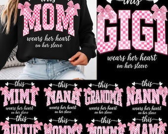 Mama Heart PNG Bundle, Mother's Day Design (Digital Download)