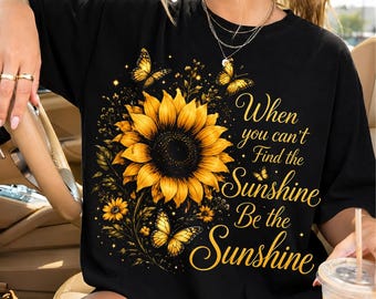 Quando non riesci a trovare il sole, sii il sole PNG, Girasole, Citazioni motivazionali PNG, Illustrazioni di frasi motivazionali, Arte positiva