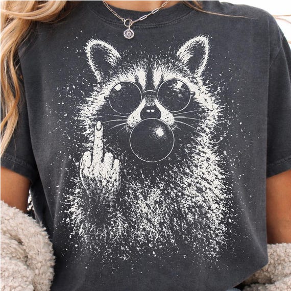 Funny Sarcasm Raccoon Png, Funny Sassy Raccoon Png Edgy Trash Panda Png Trendy TrashPanda Png Sarcastic Raccoon Png Peeking Raccoon Png