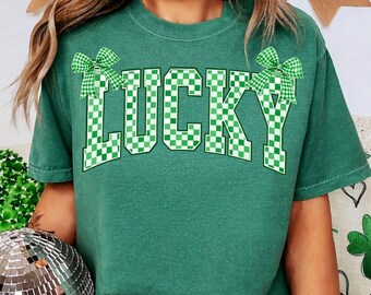 Lucky Png, St Patricks Png, St Patrick's Day Png, Checkered St Patrick Png, Lucky St Patricks Png