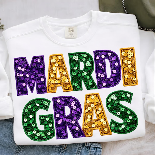 Letra PNG con lentejuelas de Mardi Gras, alfabeto de carnaval (descarga digital)