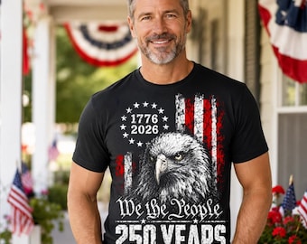 Nosotros el Pueblo 250 Años PNG, 1776 2026 América 250 PNG, Águila Patriótica PNG, Diseño de Sublimación de la Bandera de EE. UU., Camiseta del 4 de Julio PNG