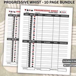 Blocchi Per Punteggio Whist &ndash; 4 Confezioni (200 Fogli) &ndash; Brimtoy, Carte Da Gioco