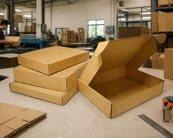 Scatola di spedizione in cartone kraft resistente: imballaggio in cartone ondulato ecologico per regali