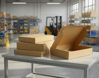 Confezione regalo premium per la spedizione: scatola in cartone kraft resistente per una maggiore protezione.
