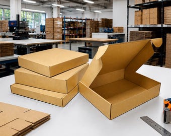 Scatola di spedizione in cartone kraft resistente: imballaggio in cartone ondulato ecologico per regali