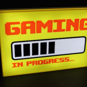 Gaming Lightbox - Leuchtschild für Gamer - Deko-Leuchte