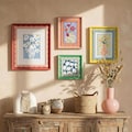 Colorful Wavy Picture Frame Set, Pastel Aesthetic Room Decor,  4x6 5x7 8x10-Cute Tabletop Wall Photo Frame, Cute Gift for Her product logo