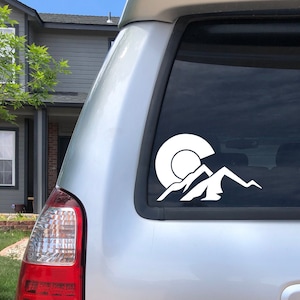 Colorado Sticker, Colorado Mountain Sticker, Colorado Flag Sticker, Colorado, Colorado State Flag Decal, Colorado Decal, Bumper Sticker